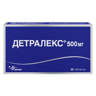 Детралекс, таблетки, покрытые пленочной оболочкой 500мг, 30 шт