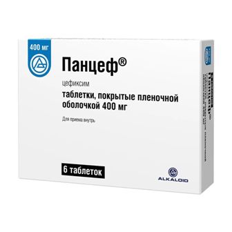 Панцеф, таблетки, покрытые пленочной оболочкой 400мг, 6 шт