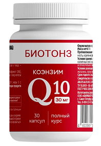 Биотонз Коэнзим Q10, капсулы 30шт БАД