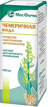 Чемеричная вода, раствор для наружного применения, флакон 100мл