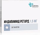 Купить индапамид ретард, таблетки с пролонгированным высвобождением, покрытые пленочной оболочкой 1,5мг, 30 шт в Нижнем Новгороде