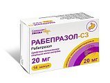 Купить рабепразол-сз, капсулы кишечнорастворимые 20мг, 14 шт в Нижнем Новгороде