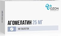 Купить агомелатин, таблетки, покрытые пленочной оболочкой 25мг, 98 шт в Нижнем Новгороде