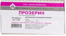 Купить прозерин, раствор для внутривенного и подкожного введения 0,5мг/мл, ампулы 1мл, 10 шт в Нижнем Новгороде