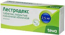 Купить лестродекс, таблетки, покрытые пленочной оболочкой 2,5мг, 30 шт в Нижнем Новгороде