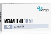 Купить мемантин, таблетки, покрытые пленочной оболочкой 10мг, 90 шт в Нижнем Новгороде