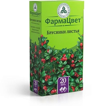 Брусники листья, фильтр-пакеты 1,5г, 20 шт