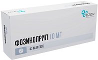 Купить фозиноприл, таблетки 10мг, 30 шт в Нижнем Новгороде