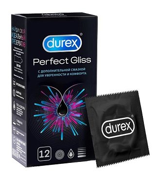 Durex (Дюрекс) презервативы Perfect Gliss 12шт