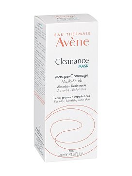 Авен Клинанс (Avenе Cleanance) маска-скраб для лица с AHA-BHA кислотами, 50 мл