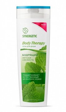 Synergetic Body Therapy (Синергетик), гель для душа мятная свежесть, 380 мл