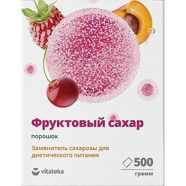 Vitateka (Витатека) фруктовый сахар (фруктоза), порошок 500 г