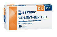 Купить фенибут-вертекс, таблетки 250мг, 20 шт в Нижнем Новгороде