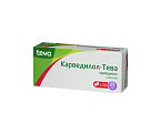 Купить карведилол-тева, таблетки 25мг, 30 шт в Нижнем Новгороде